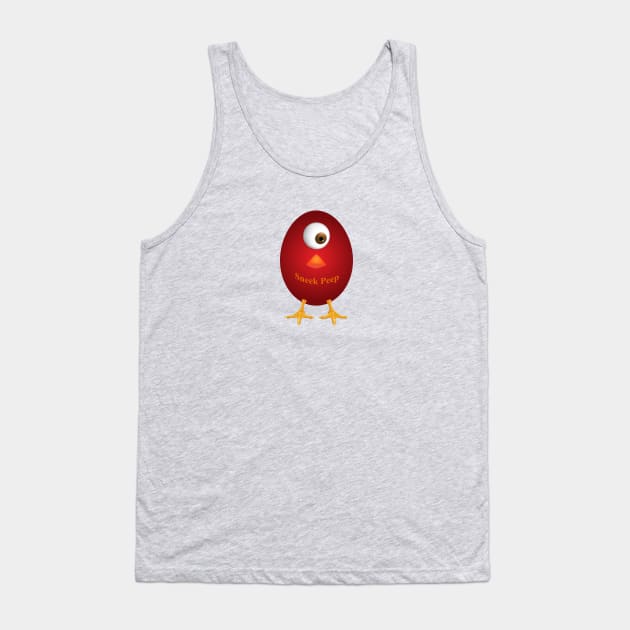 Sneek Peep - Look First Hatch Later Humor Tank Top by LGull2018